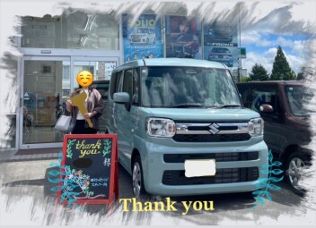 Y様　新車ｽﾍﾟｰｼｱご納車おめでとうございます！